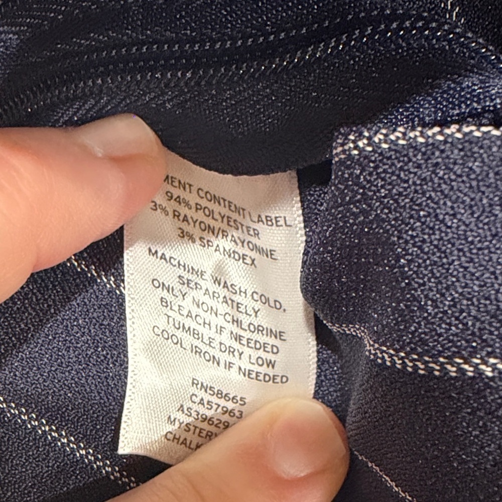 NWOT 1901 Navy Striped Jumpsuit - Picture 7 of 7